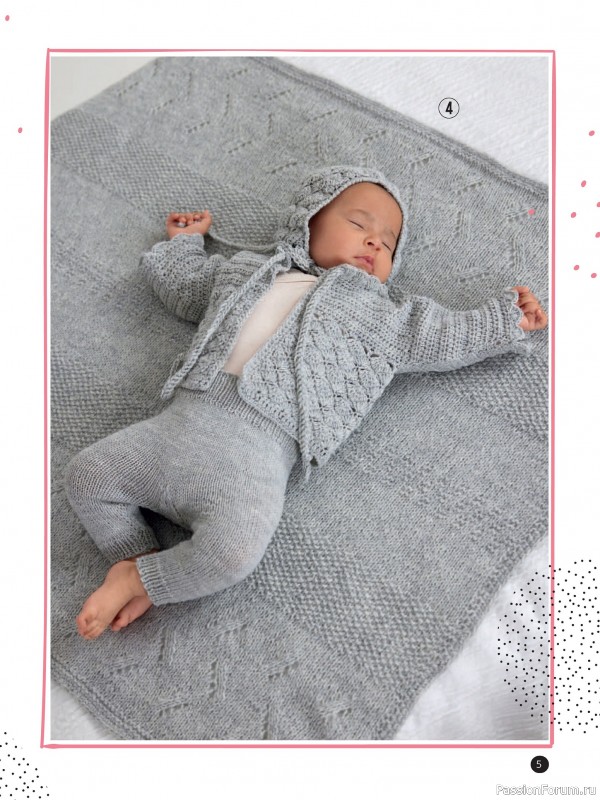 Вязаные модели для детей в журнале «Baby Maschenmode №64 2024»