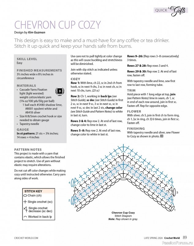 Вязаные проекты крючком в журнале «Crochet World Specials - Late Spring 2024»