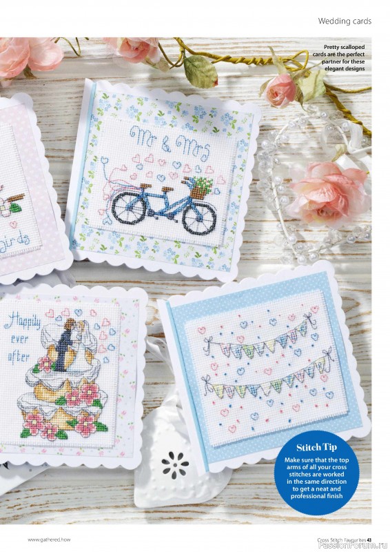 Коллекция вышивки в журнале «Cross Stitch Favourites - The Cards 2024»