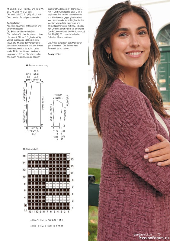 Вязаные модели в журнале «Burda Stricken №1 2022»