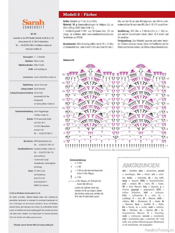 Вязаные модели в журнале «Sandra Sonderheft SH151 2023»