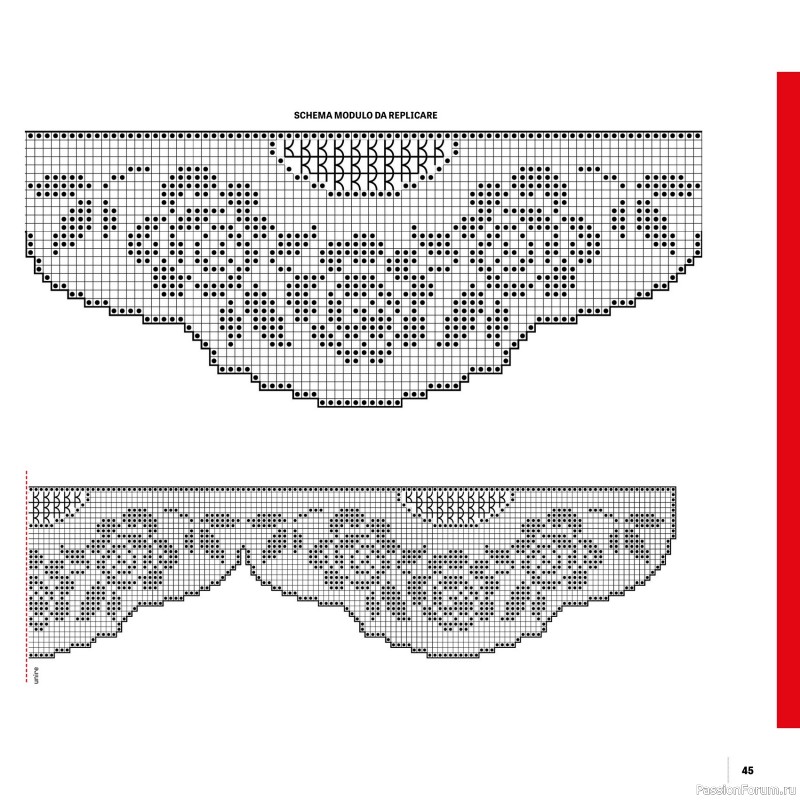 Вязаные проекты в журнале «Uncinetto Manuale Filet №14 2024»