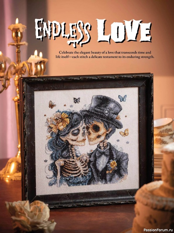 Коллекция вышивки в журнале «Just CrossStitch - Halloween 2025»