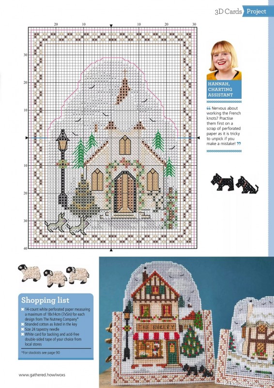 Коллекция вышивки в журнале «The World of Cross Stitching №339 2023»