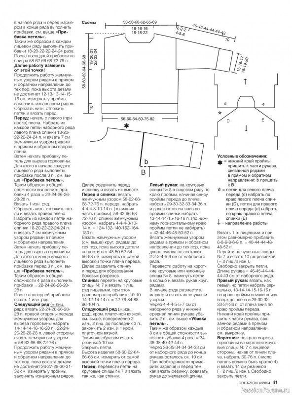 Вязаные модели в журнале «Creazion №4 2024»