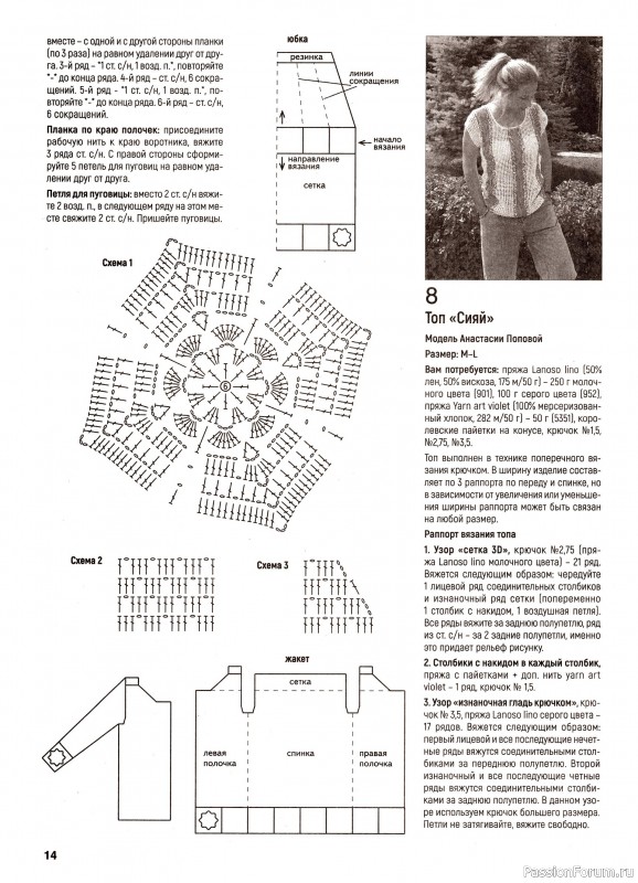 Вязаные модели в журнале «Вяжем крючком №8 2024»