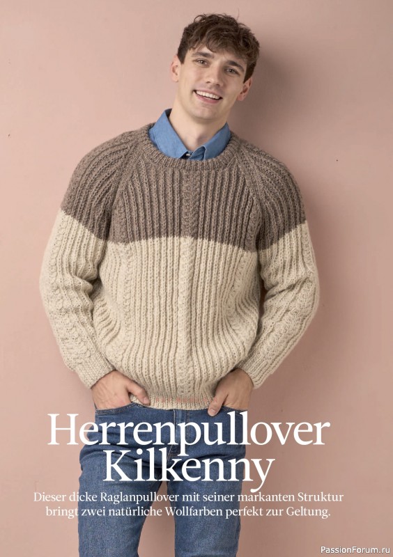 Вязаные проекты спицами в журнале «The Knitter №76 2025 Germany»