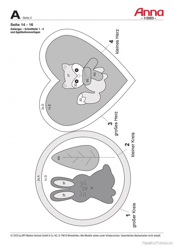 Коллекция проектов для рукодельниц в журнале «Anna Germany №1 2023 »