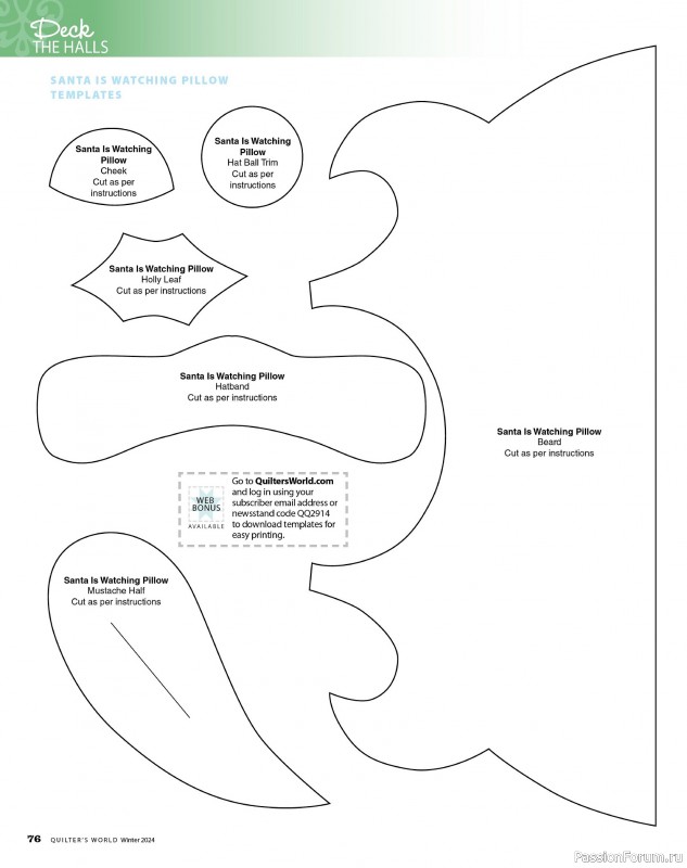 Коллекция проектов для рукодельниц в журнале «Quilter's World - Winter 2024»