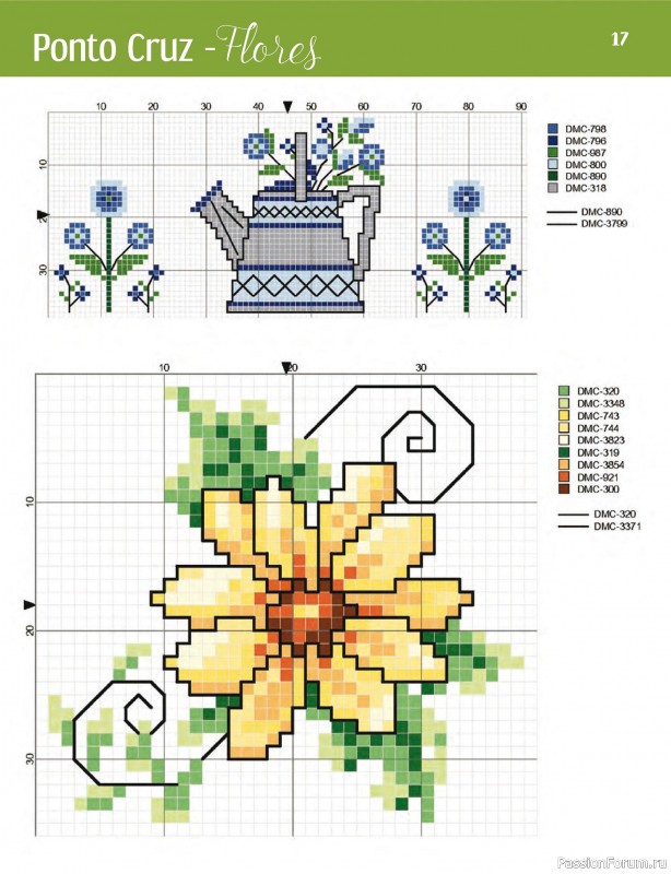 Коллекция вышивки в журнале «Ponto Cruz Flores - Outubro 2024»