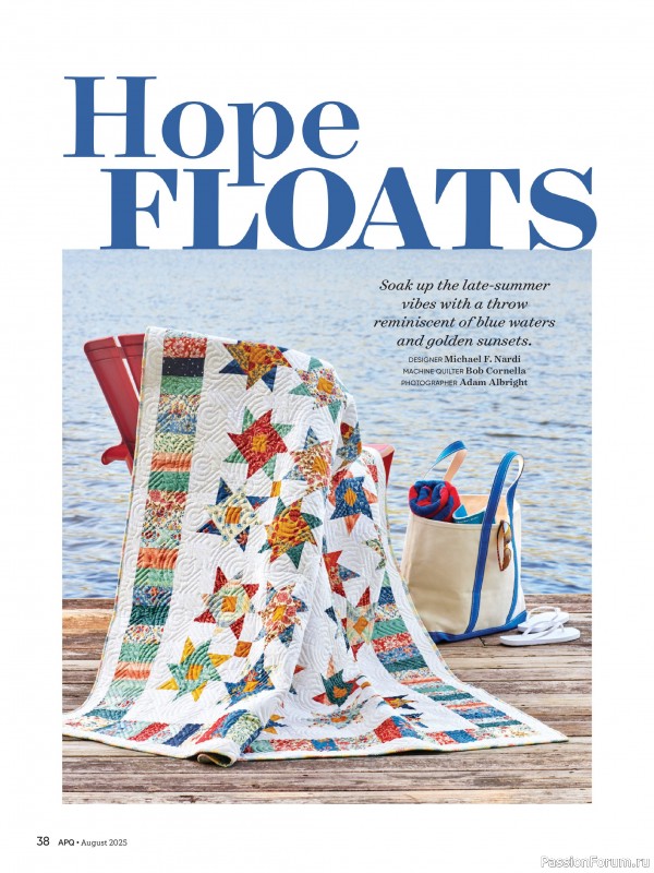Коллекция проектов для рукодельниц в журнале «American Patchwork & Quilting №195 2025»