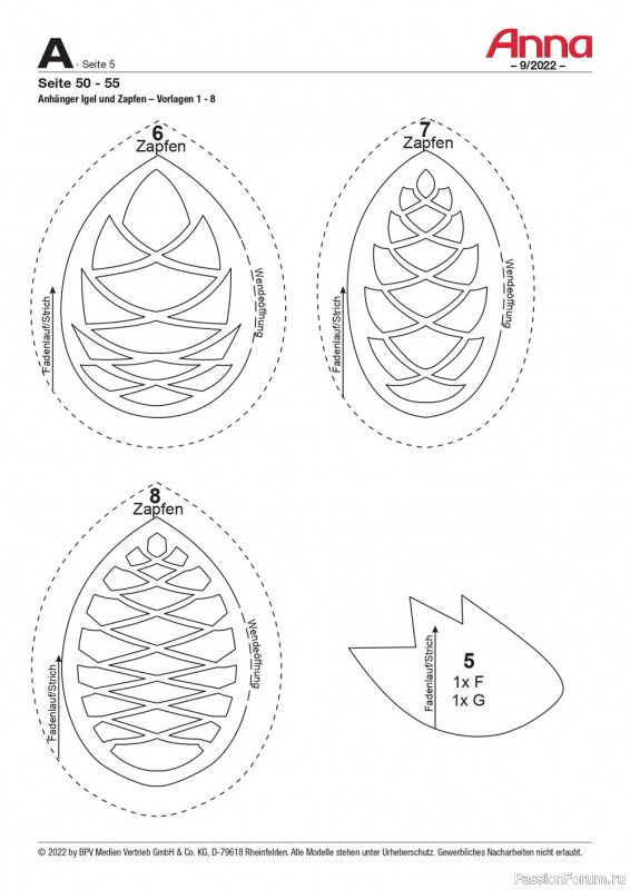 Новые техники рукоделия в журнале «Anna №9 2022 Germany»