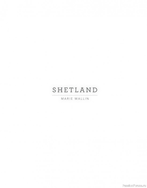 Вязаные проекты в книге «Shetland»