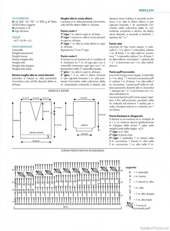 Вязаные проекты крючком в журнале «Uncinetto Indossato №2 2023/2024»