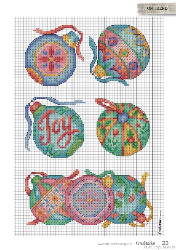 Коллекция вышивки в журнале «CrossStitcher №404 2023»