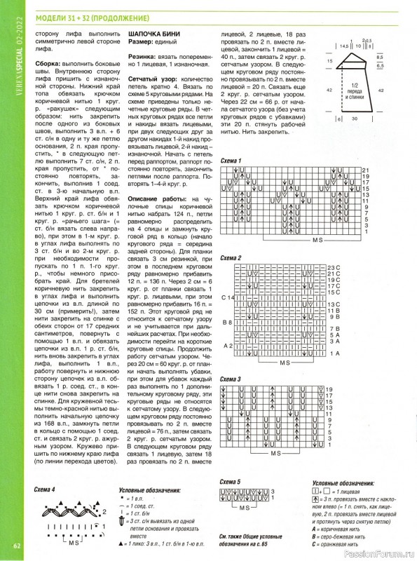 Вязаные модели в журнале «Verena. Модное вязание №2 2022»