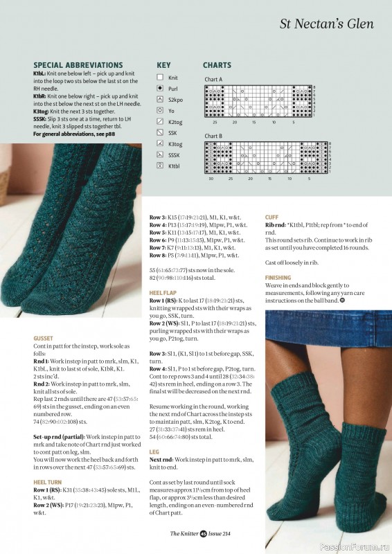 Вязаные проекты спицами в журнале «The Knitter №214 2025»