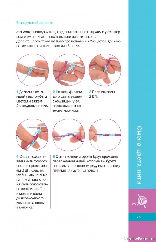 Вязаные проекты в книге «Пошаговое вязание крючком»