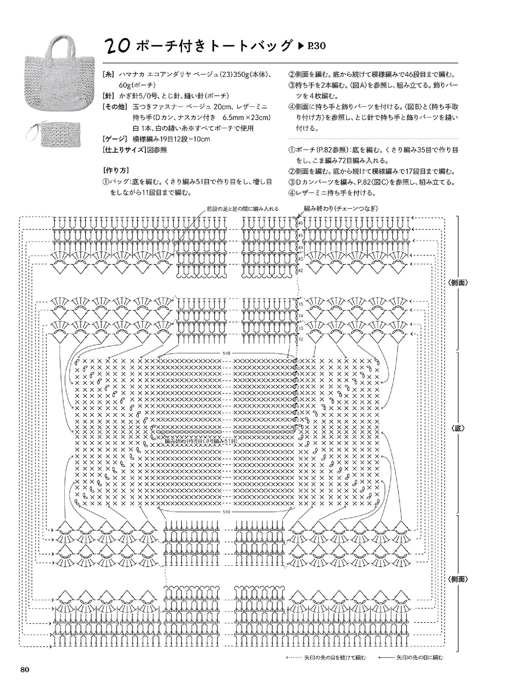 Сумки крючком в японском журнале "30 Crochet bags" 2021