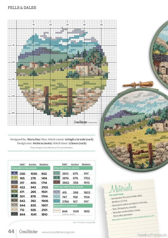 Коллекция вышивки в журнале «CrossStitcher №392 2023»