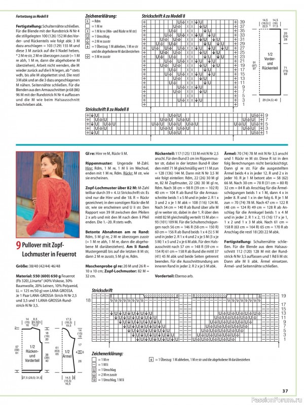 Вязаные модели в журнале «Sabrina №8 2023»