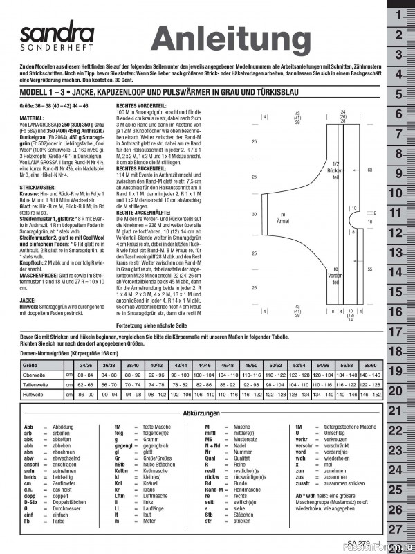 Вязаные модели в журнале «Sandra Sonderheft SA279 2024»