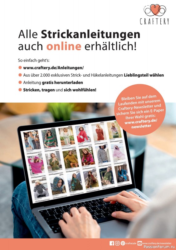 Вязаные проекты спицами в журнале «The Knitter Germany №74 2025»