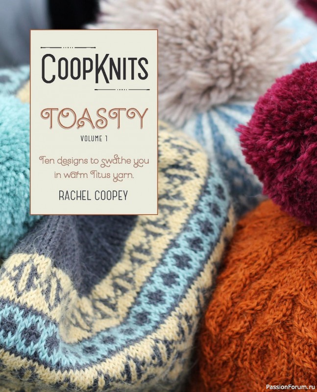 Коллекция моделей шапок в книге «Coop Knits Toasty - Volume 1-2»