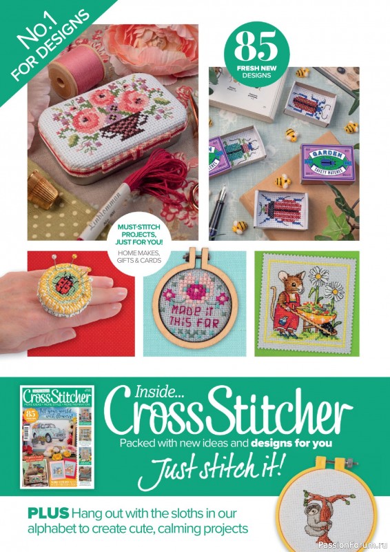 Коллекция вышивки в журнале «CrossStitcher №421 2025»