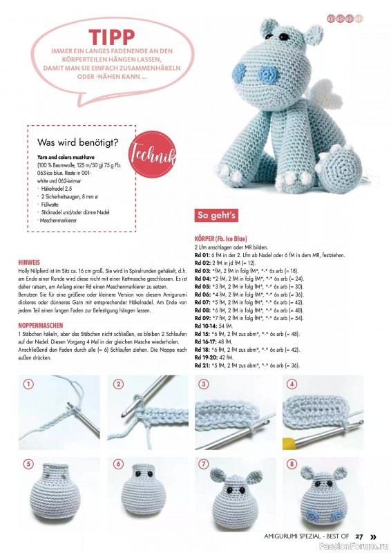 Вязаные проекты в журнале «Best of Amigurumi Spezial №1 2025»