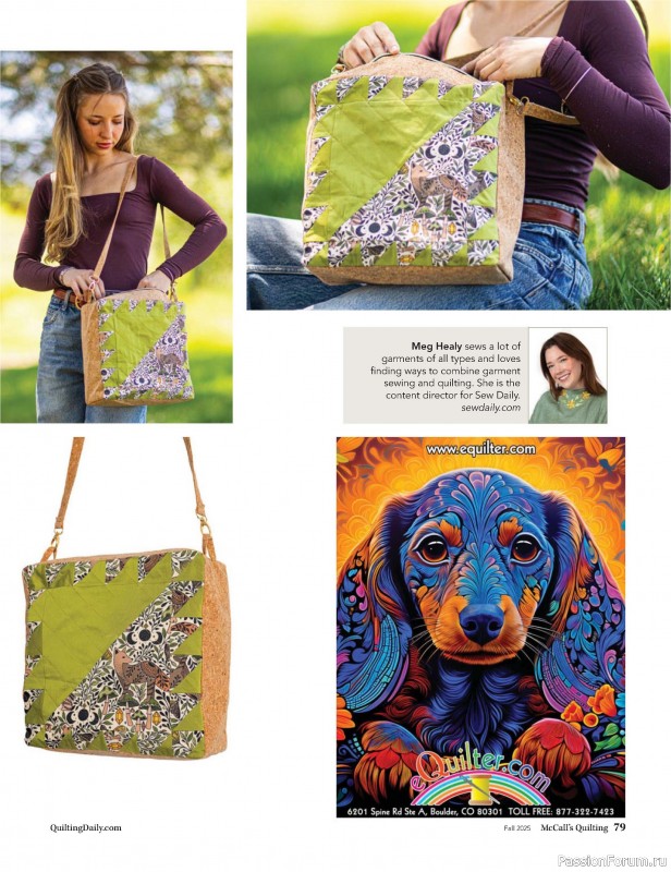 Коллекция проектов для рукодельниц в журнале «McCall's Quilting - Fall 2025»