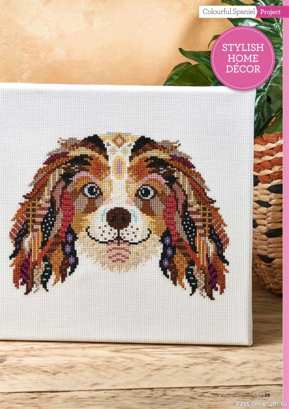 Коллекция вышивки в журнале «The World of Cross Stitching №353 2024»