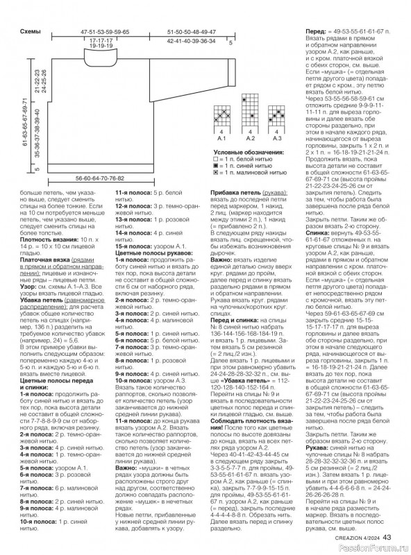 Вязаные модели в журнале «Creazion №4 2024»