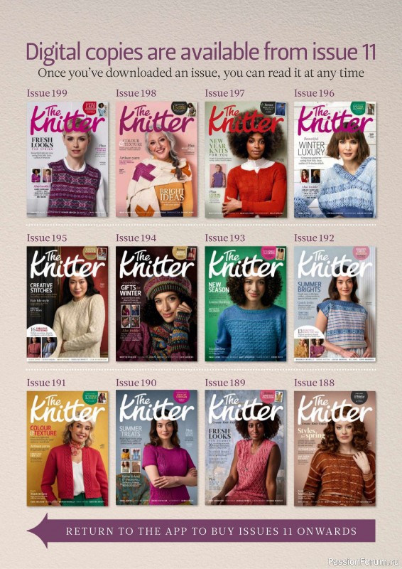 Вязаные проекты спицами в журнале «The Knitter №204 2024»