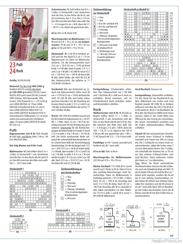 Коллекция проектов спицами в журнале «Sabrina №4 2022 Germany»