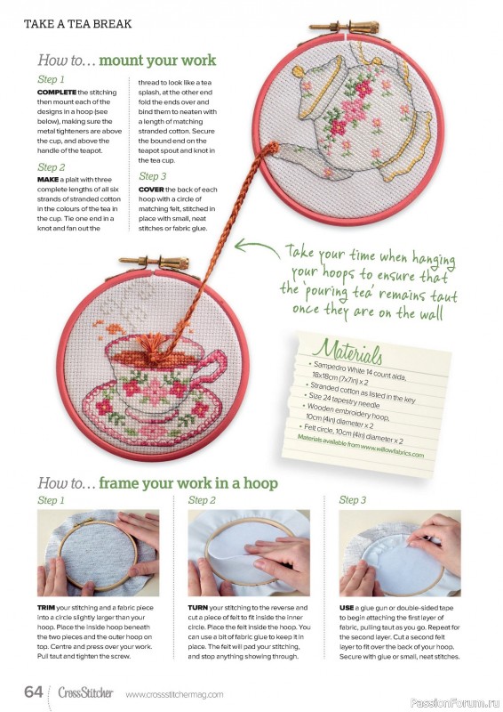 Коллекция вышивки в журнале «CrossStitcher №395 2023»