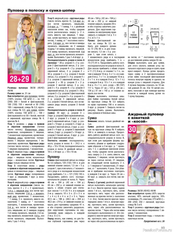 Вязаные модели в журнале «Сабрина №4 2025»