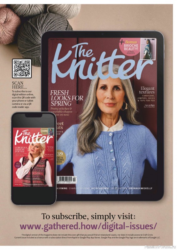 Вязаные проекты спицами в журнале «The Knitter №214 2025»
