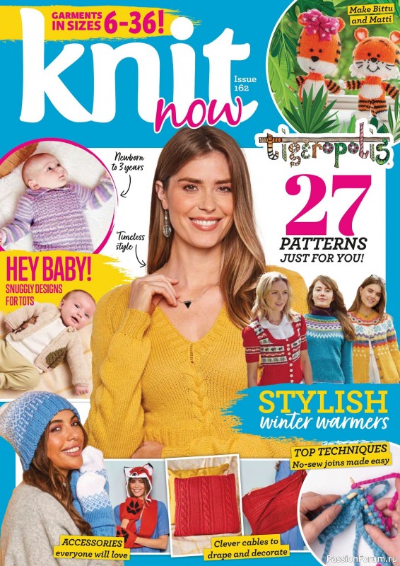 Вязаные проекты в журнале &laquo;Knit Now №162 2023&raquo;