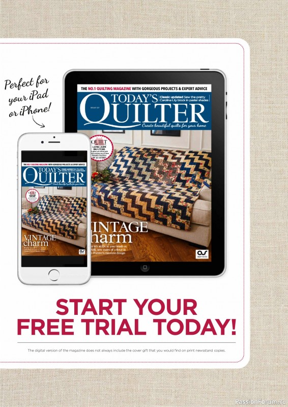 Коллекция проектов для рукодельниц в журнале «Todays Quilter №127 2025»