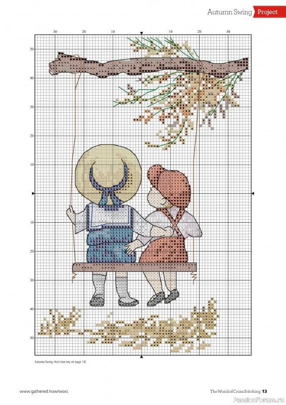 Коллекция вышивки в журнале «The World of Cross Stitching №349 2024»