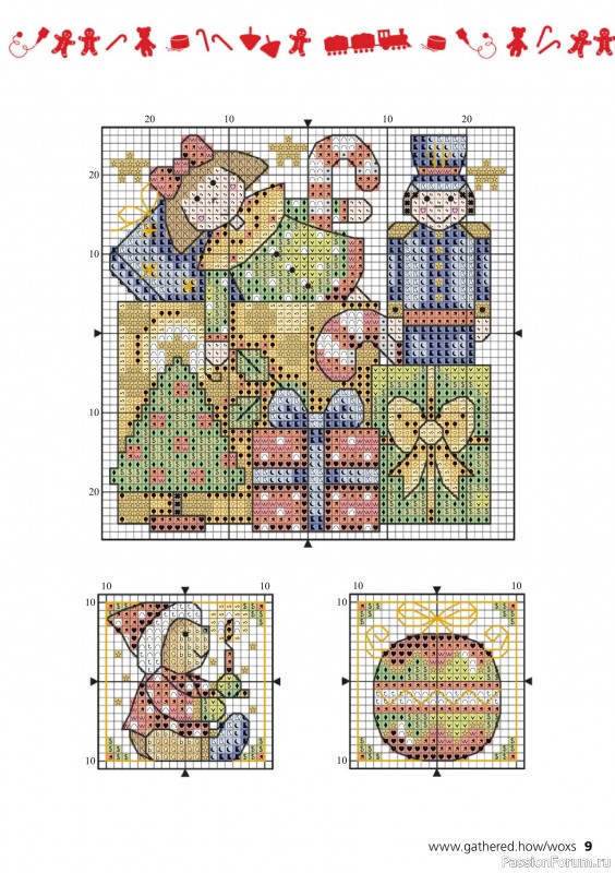 Коллекция вышивки в журнале «The World of Cross Stitching №350 2024»