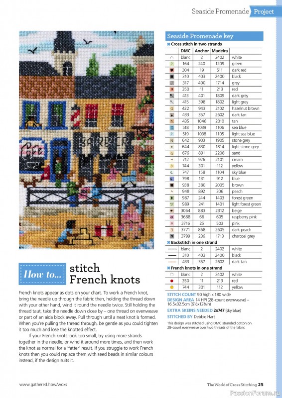 Коллекция вышивки в журнале «The World of Cross Stitching №358 2025»
