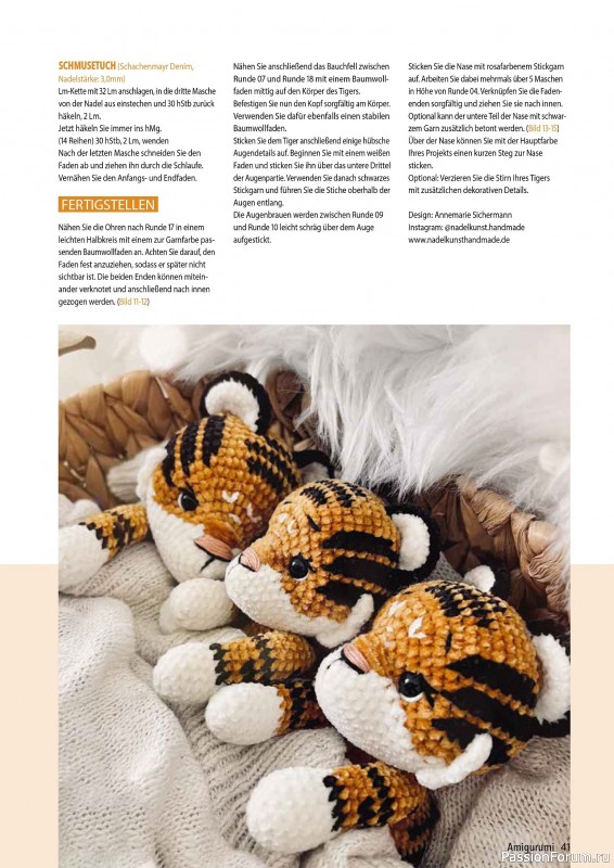 Вязаные проекты крючком в журнале «Amigurumi Magazin №21 2025»