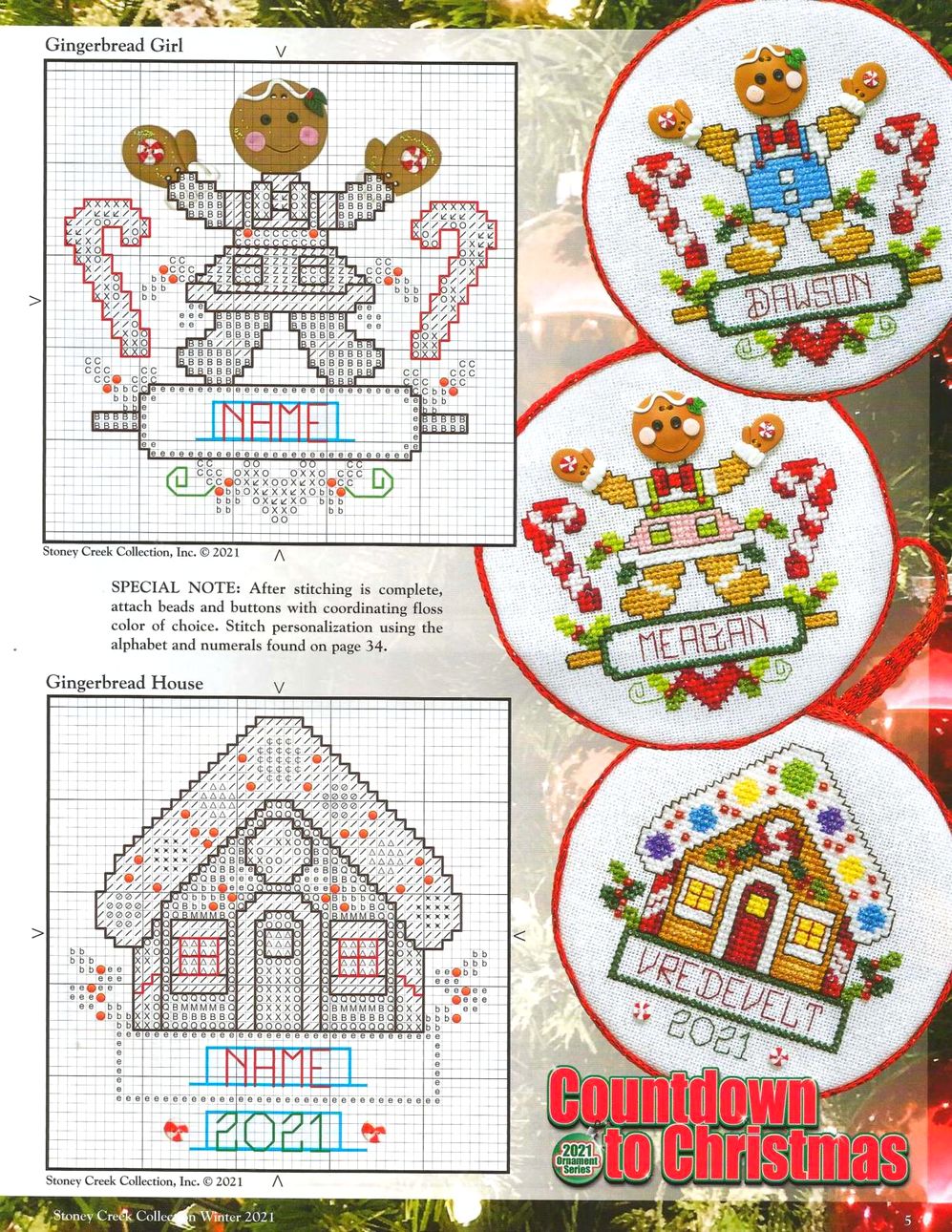 Журнал для вышивальщиц "Stoney Creek Cross Stitch Collection - Winter 2021"