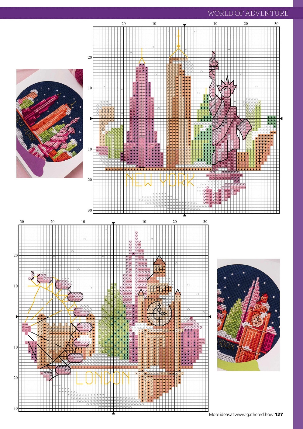 Журнал по вышивке крестом "Contemporary Cross Stitch Collection 2021"