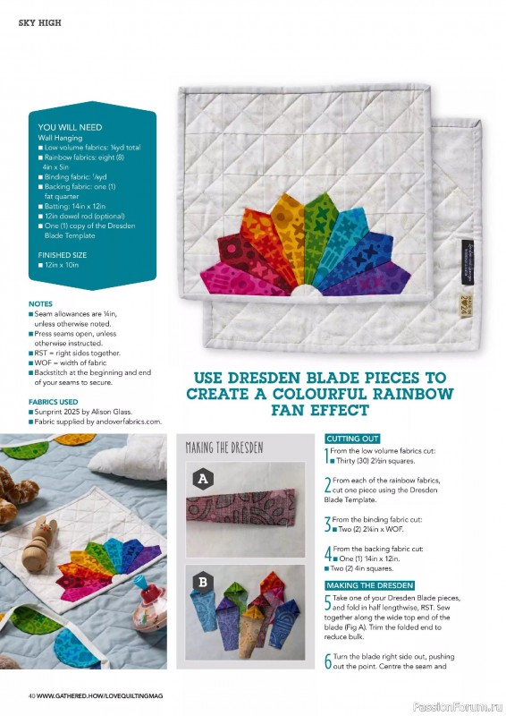 Коллекция проектов для рукодельниц в журнале «Love Patchwork & Quilting №150 2025»