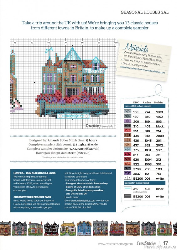 Коллекция вышивки в журнале «CrossStitcher №392 2023»