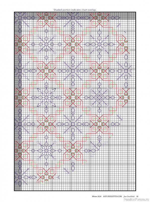 Коллекция вышивки в журнале «Just CrossStitch - Winter 2024»