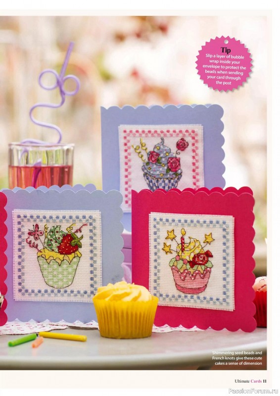 Коллекция вышивки в журнале «Ultimate CrossStitch Cards №58 2025»